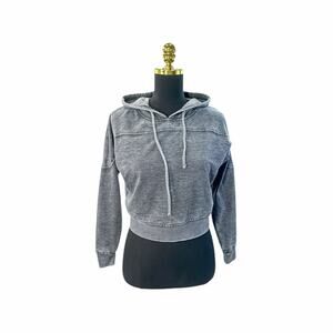 Balance Collection Grey Cropped Hoodie - Size Small